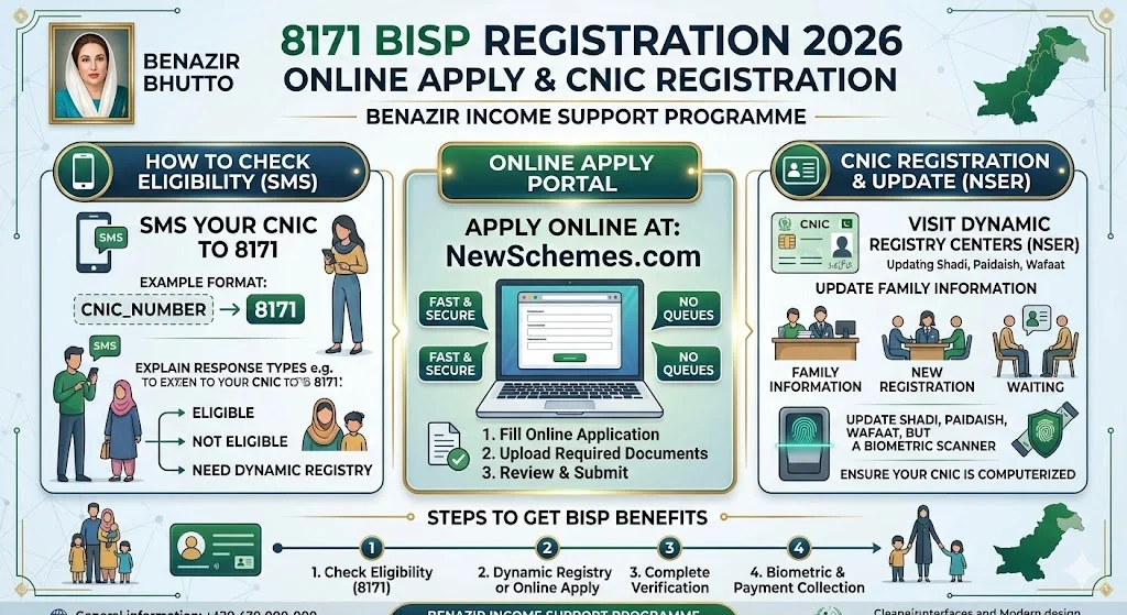 8171 BISP Registration 2026 Online Apply & CNIC Registration