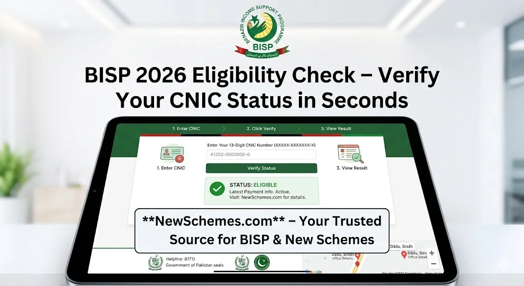 BISP 2026 Eligibility Check – Verify Your CNIC Status in Seconds