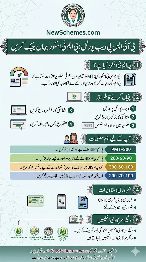 BISP Web Portal: PMT Score Check Here