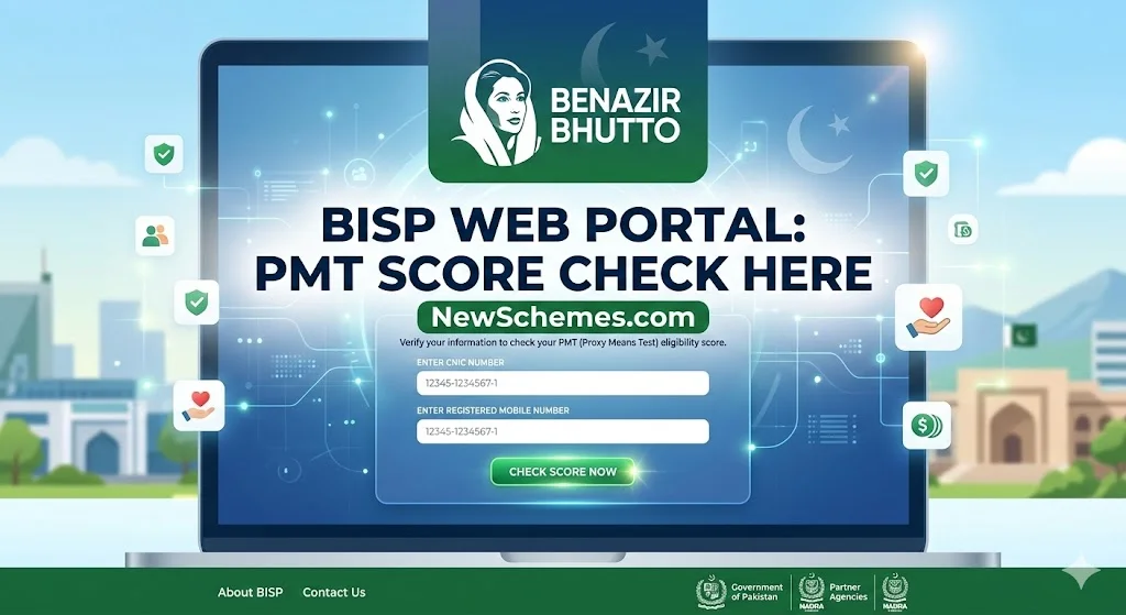 BISP Web Portal: PMT Score Check Here