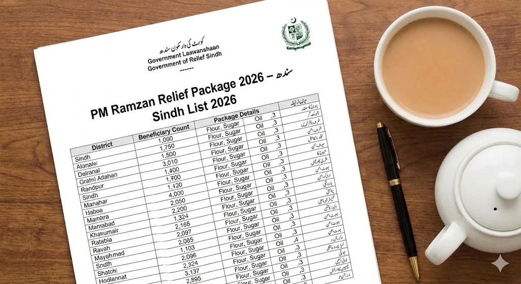PM Ramzan Relief Package 2026 – Sindh List 2026