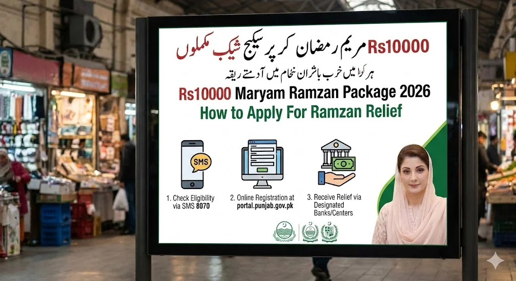 Rs10000 Maryam Ramzan Package 2026 How to Apply For Ramzan Relief