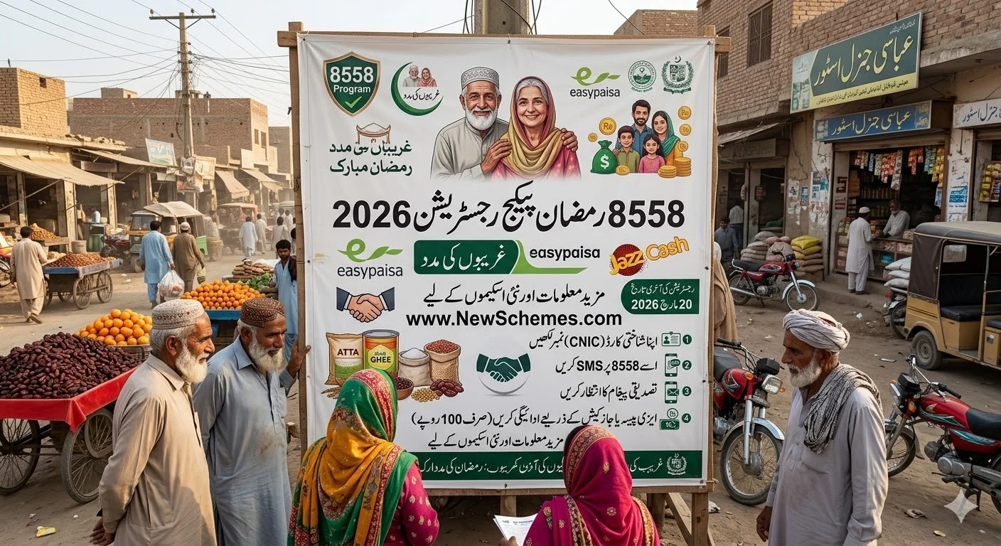 8558 Ramzan Package Registration 2026 - Apply via 8558 Using EasyPaisa or JazzCash