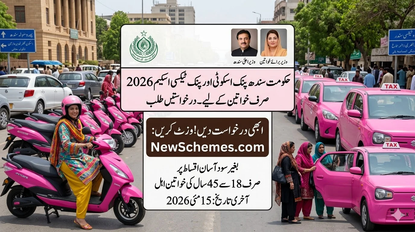 Apply for Pink Scooty & Pink Taxi Scheme 2026 – Sindh Government (Females Only)