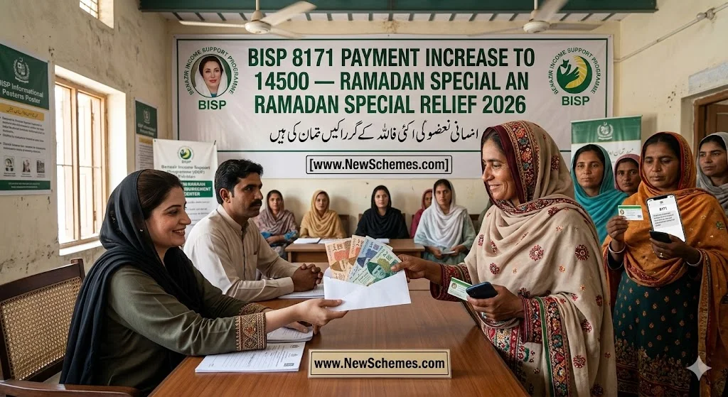 BISP 8171 Payment Increase to 14500 – Ramadan Special Relief 2026