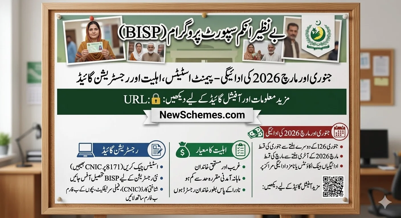 BISP January And March 2026 Payment – Check Payment Status, Eligibility & Registration Guide