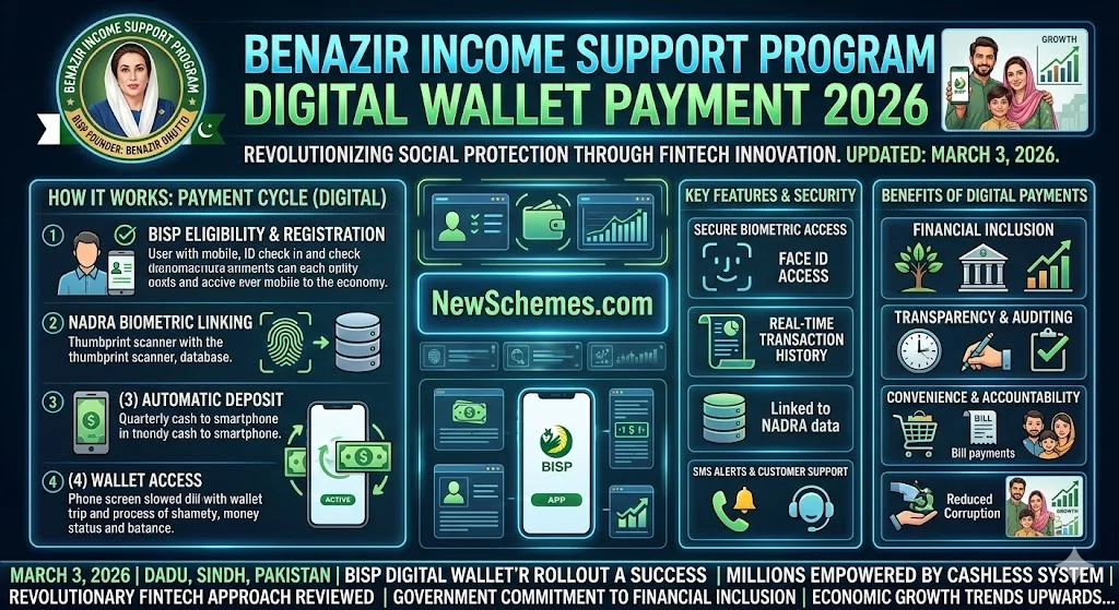 Benazir Income Support Program Digital Wallet Payment 2026