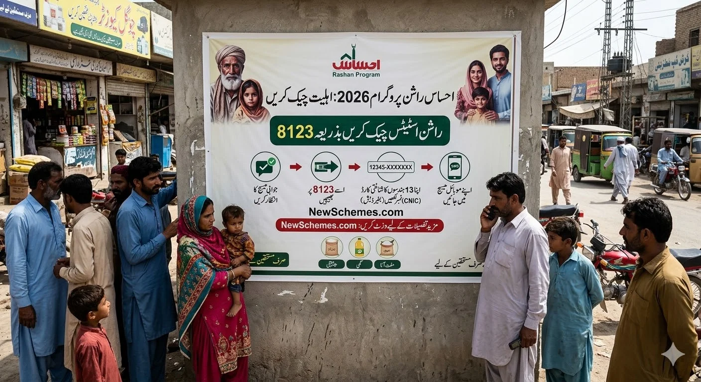 Ehsaas Rashan Program 2026 Check Via 8123