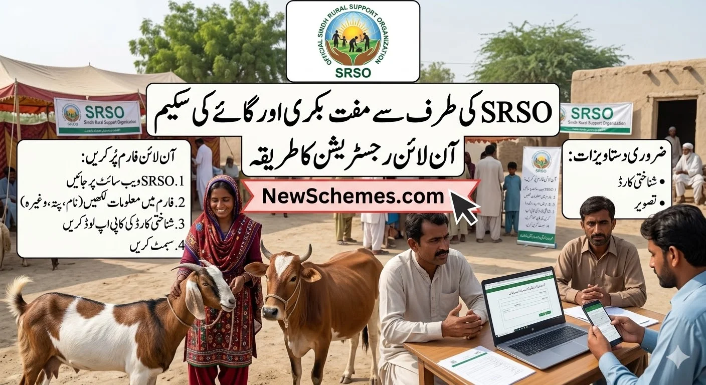 Free Goat & Cow Scheme by SRSO – Online Registration Method