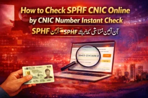 How to Check SPHF CNIC Online by CNIC Number Instant Check