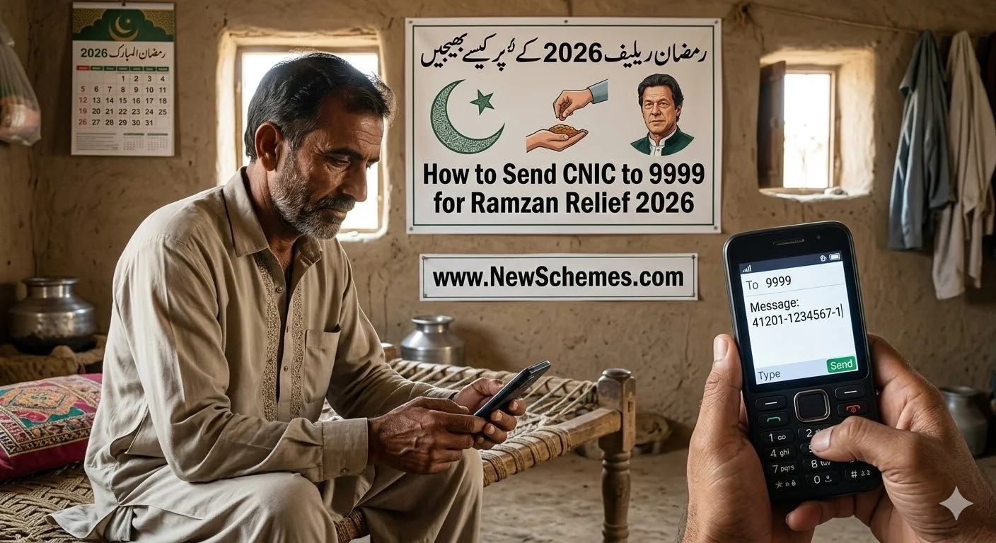 How to Send CNIC to 9999 for Ramzan Relief 2026
