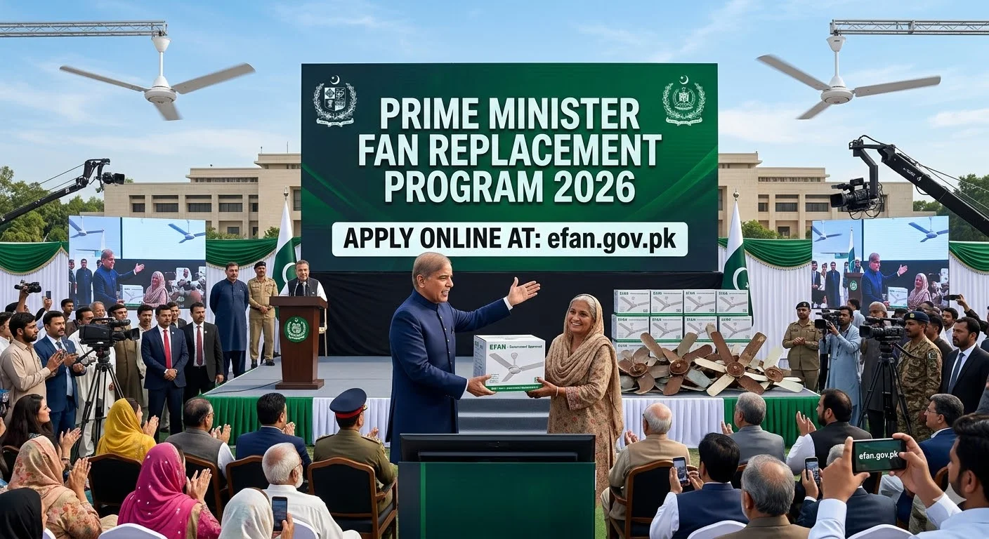 Prime Minister Fan Replacement Program 2026 – Apply Online at efan.gov.pk