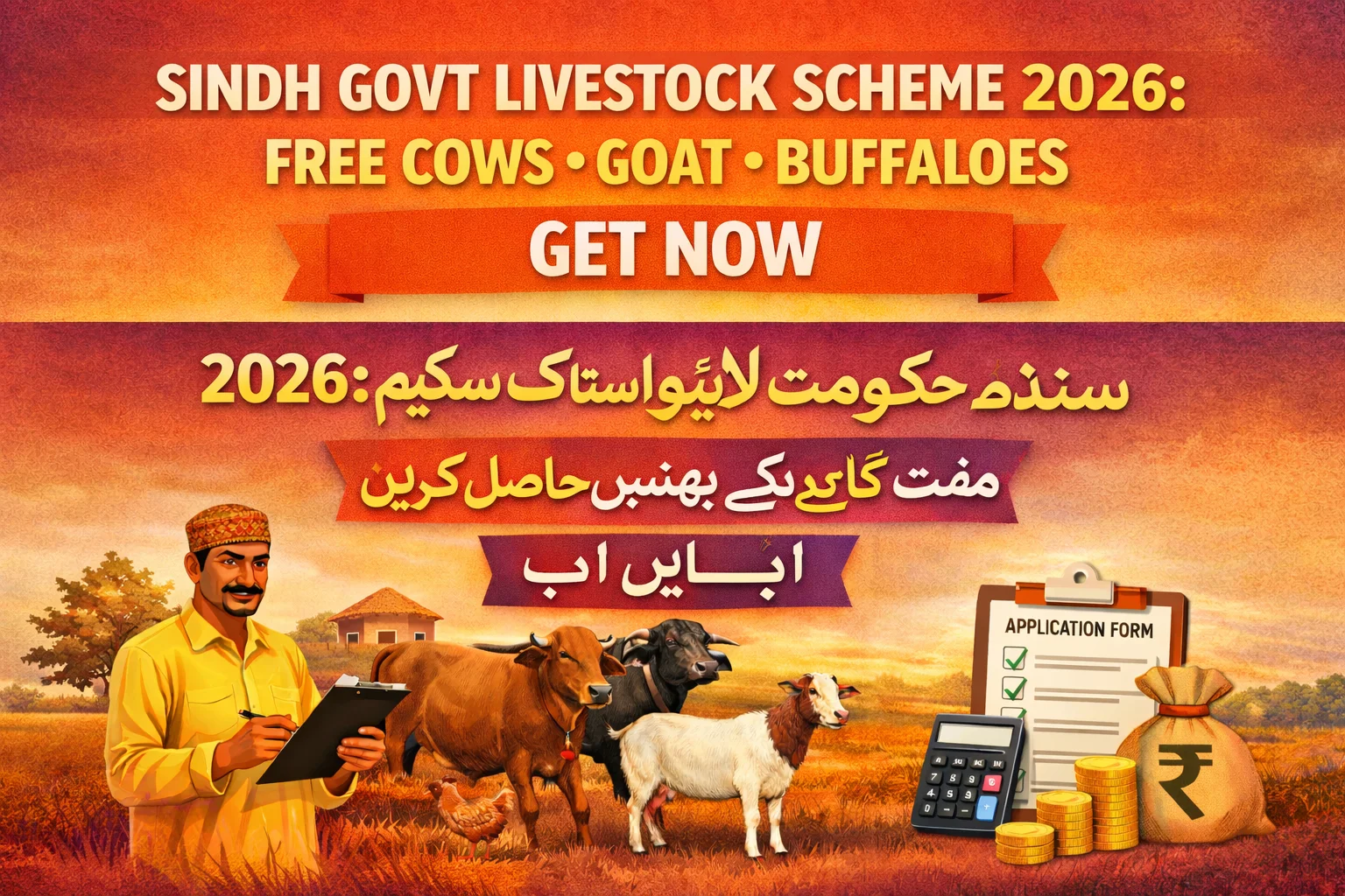 Sindh Govt Livestock Scheme 2026 Free Cows Goat Buffaloes Get Now