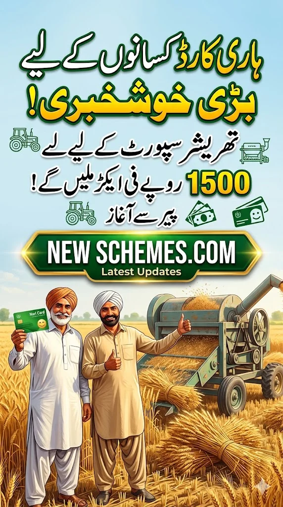 Hari Card Farmers to Receive Rs. 1500 Per Acre for Thresher Support Starting Monday