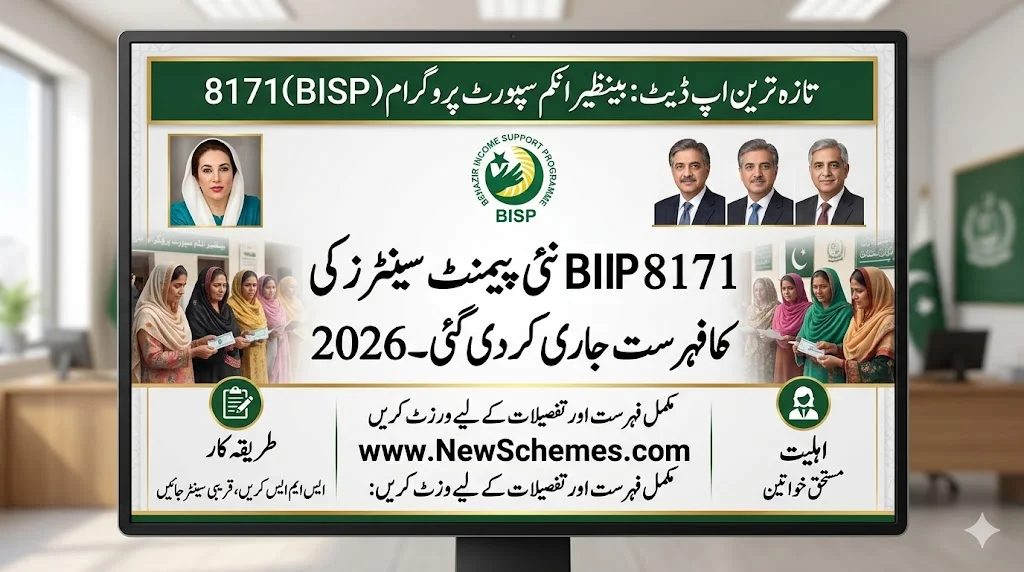 Latest Update: BISP 8171 New Payment Centers List Released 2026
