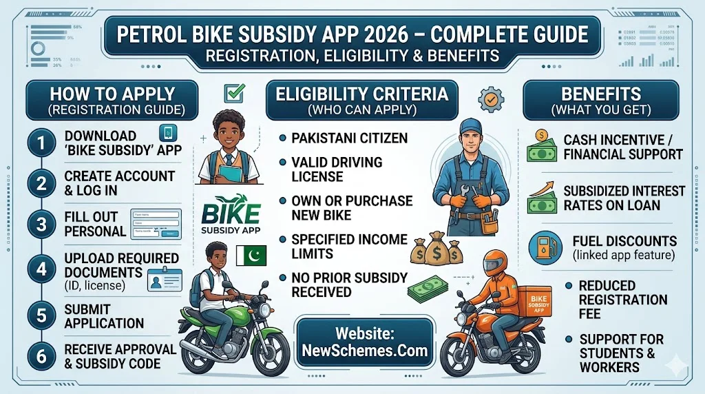 Petrol Bike Subsidy App 2026 – Complete Guide to Registration Eligibility & Benefits