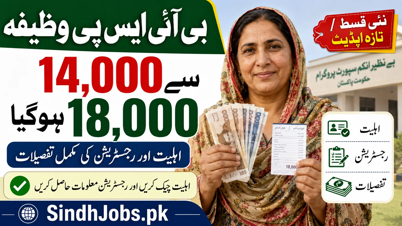 BISP Stipend Increased from Rs. 14000 to Rs. 18000 Check Pamyent Status Now