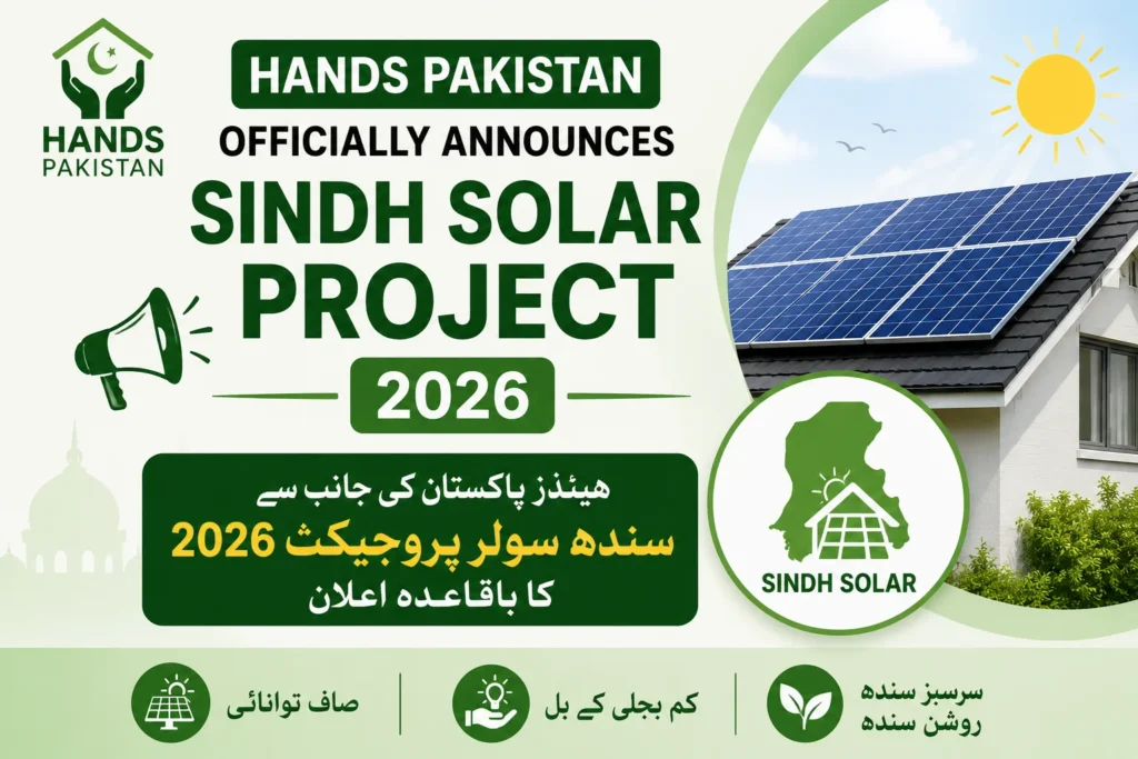 HANDS Pakistan Officially Announces Sindh Solar Project 2026