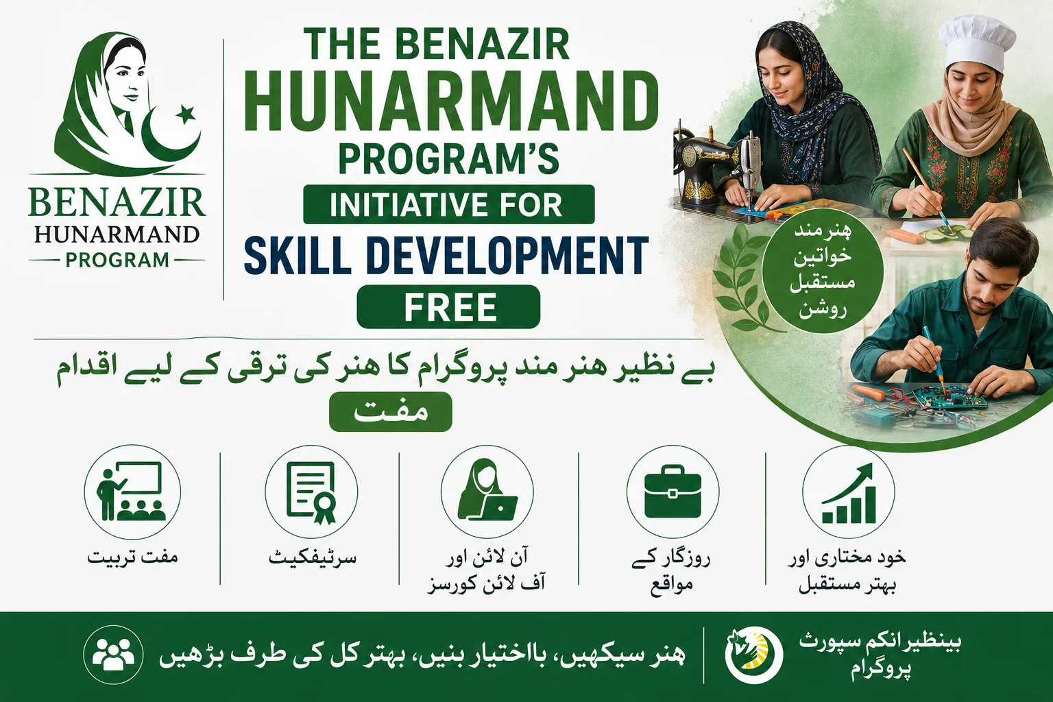 The Benazir Hunarmand Program’s Initiative for Skill Development Free