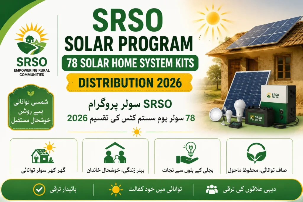 SRSO Solar Program 78 Solar Home System Kits Distribution 2026